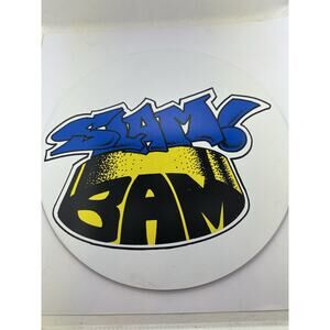 Graffiti Street Art Style Slam Bam 11x11 Inches Large Display Wall Countertop